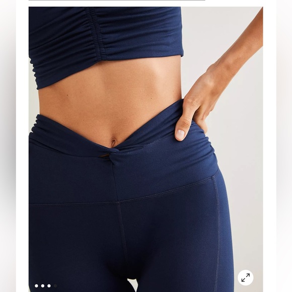 NWT FREE PEOPLE High-Rise Ankle Breathe Deeper Leggings - Picture 3 of 12